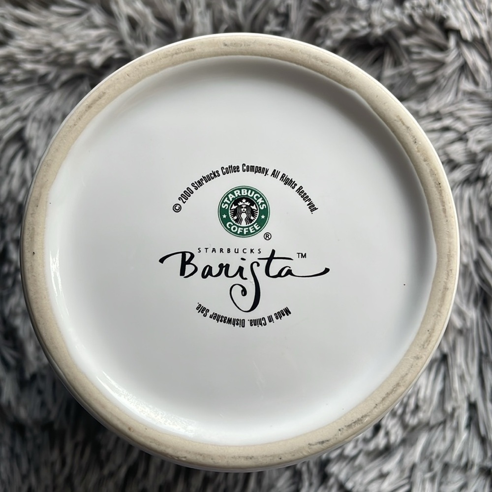 Vintage 2000 Starbucks White Ceramic Container - Picture 6 of 8